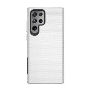 Triangle Shockproof Case with Anti Slip Grains for Samsung Galaxy S21 Ultra 5G - Silver
